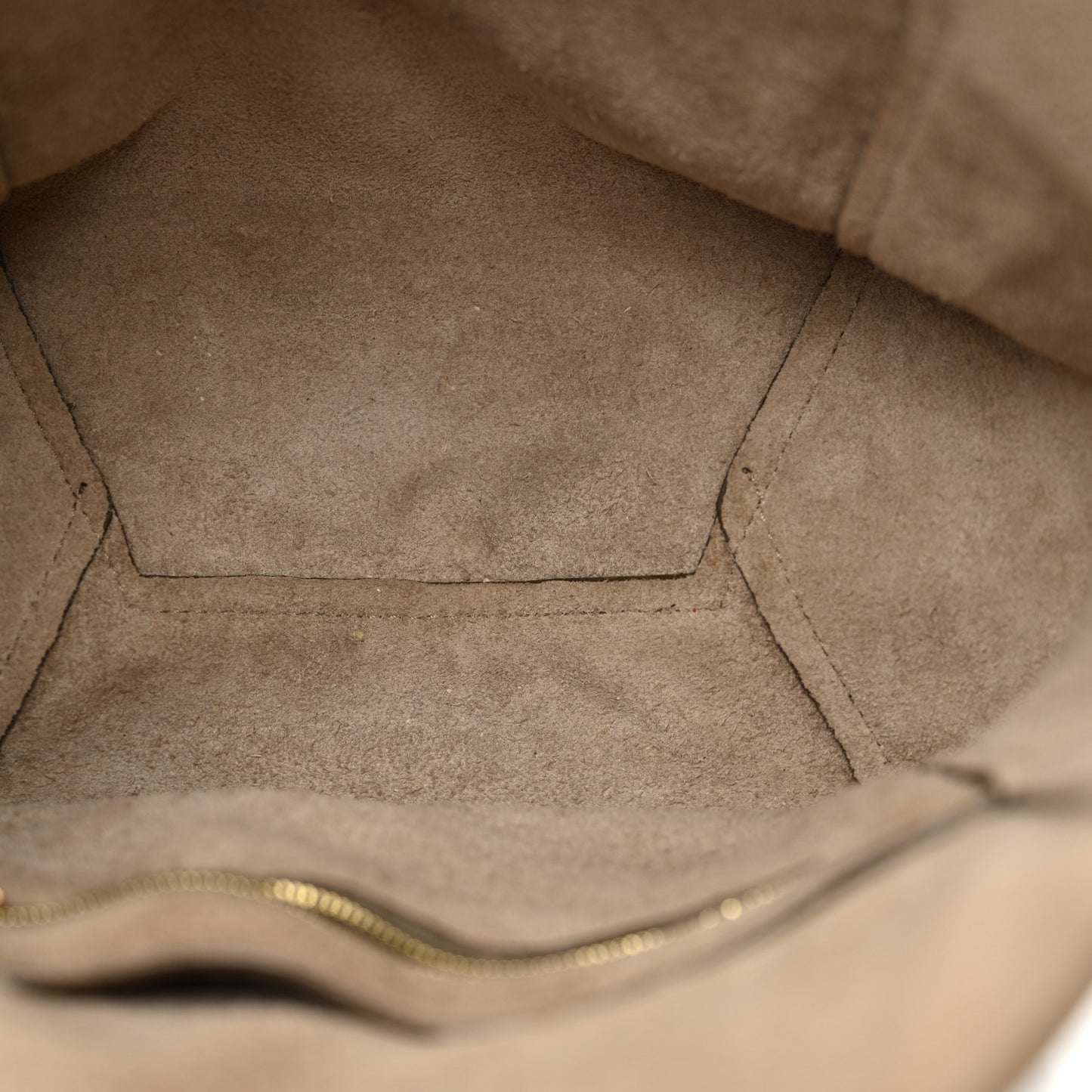 Soft Grained Calfskin Small Sangle Bucket Bag Taupe