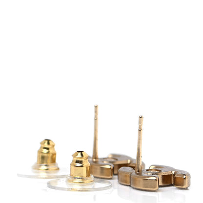 Chanel Crystal CC Earrings Gold 3 of 4