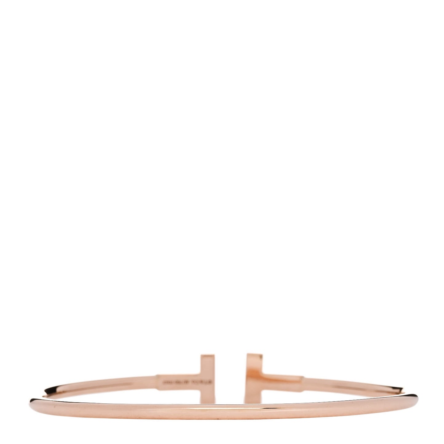 18K Rose Gold T Wire Bracelet