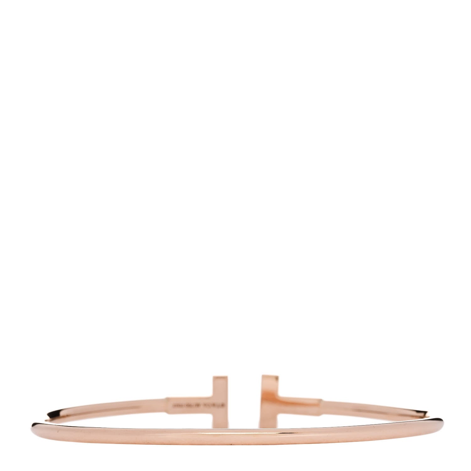Tiffany 18K Rose Gold T Wire Bracelet 2 of 3