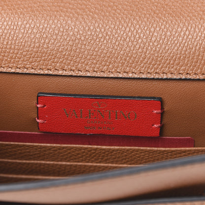 Valentino Garavani Grainy Calfskin VLogo Crossbody Bag Saddle Brown 5 of 8