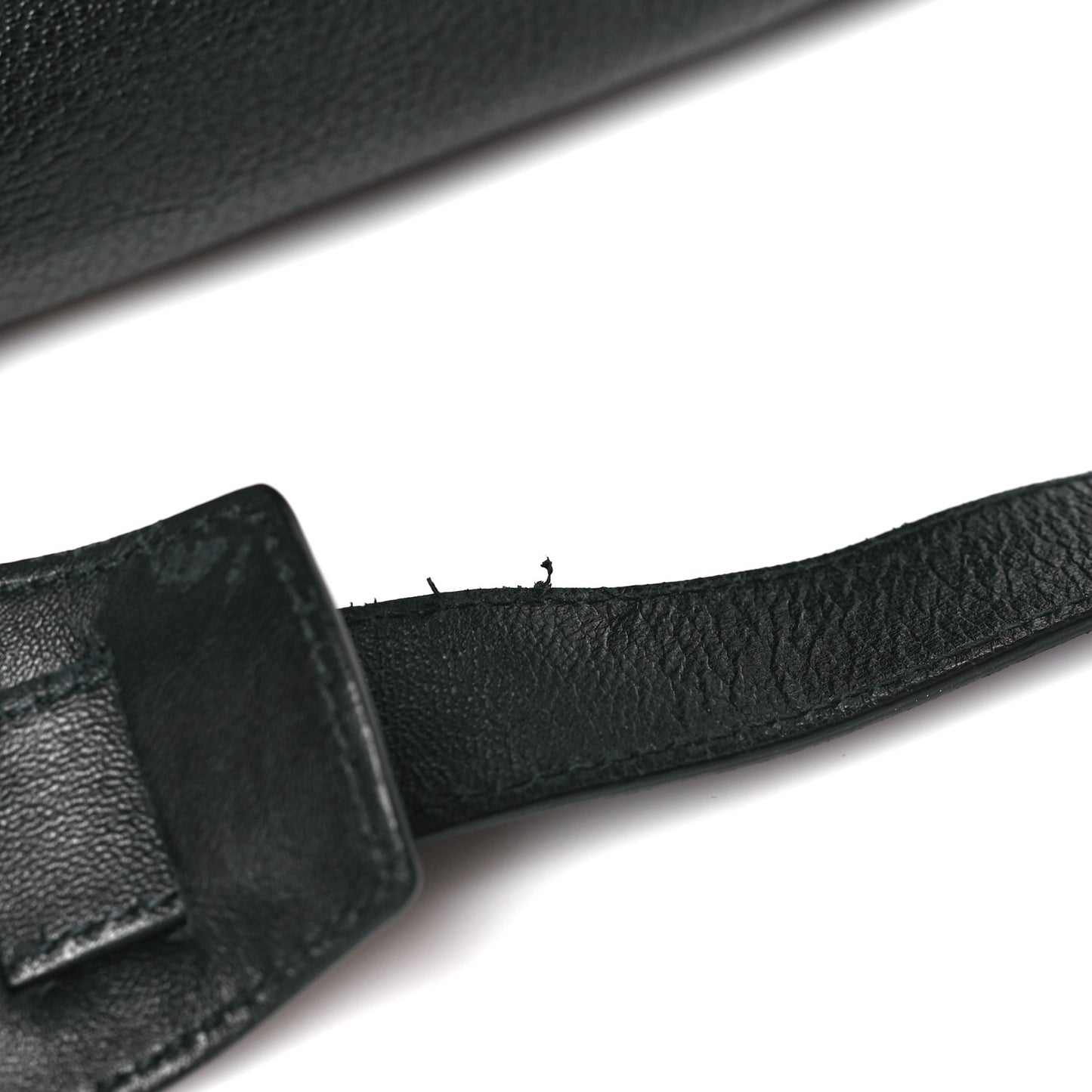 Chevre Silver Metallic Edge Hardware Velo Black