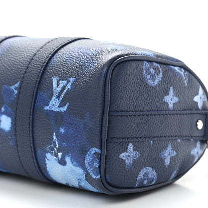 Louis Vuitton Monogram Ink Watercolor Keepall XS Blue 8 of 8