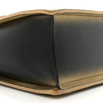 Delvaux Metallic Calfskin Ombre PM Madame Shoulder Bag Black Gold 8 of 14