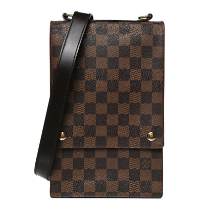 Louis Vuitton Damier Ebene Portobello Travel Shoulder Bag 1 of 10