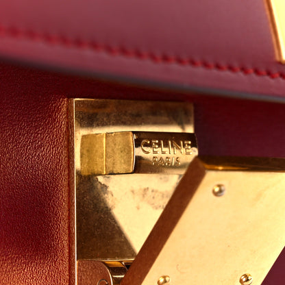 Celine Box Calfskin Teen Classic Box Flap Bag Red 8 of 12