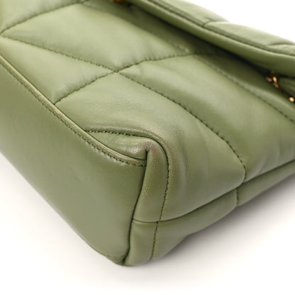 Saint Laurent Lambskin Quilted Toy Loulou Puffer Monogram Chain Satchel Light Pistache 11 of 12