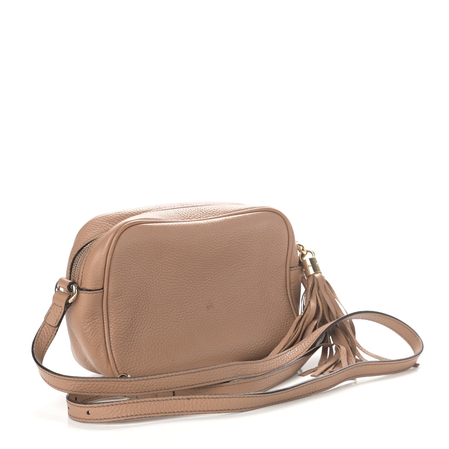 Pebbled Calfskin Small Soho Disco Bag Camelia