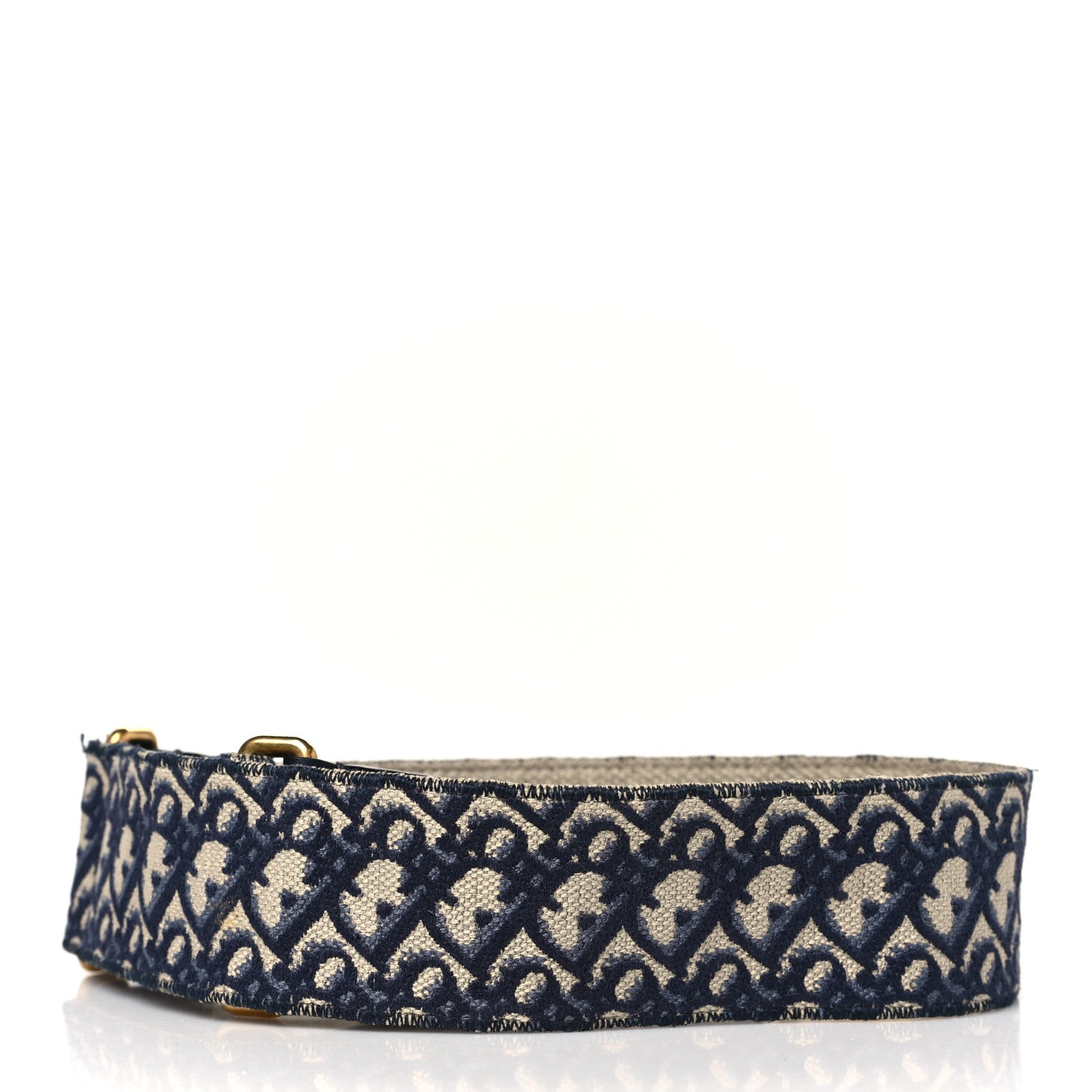 Christian Dior Oblique Shoulder Strap Blue 2 of 6