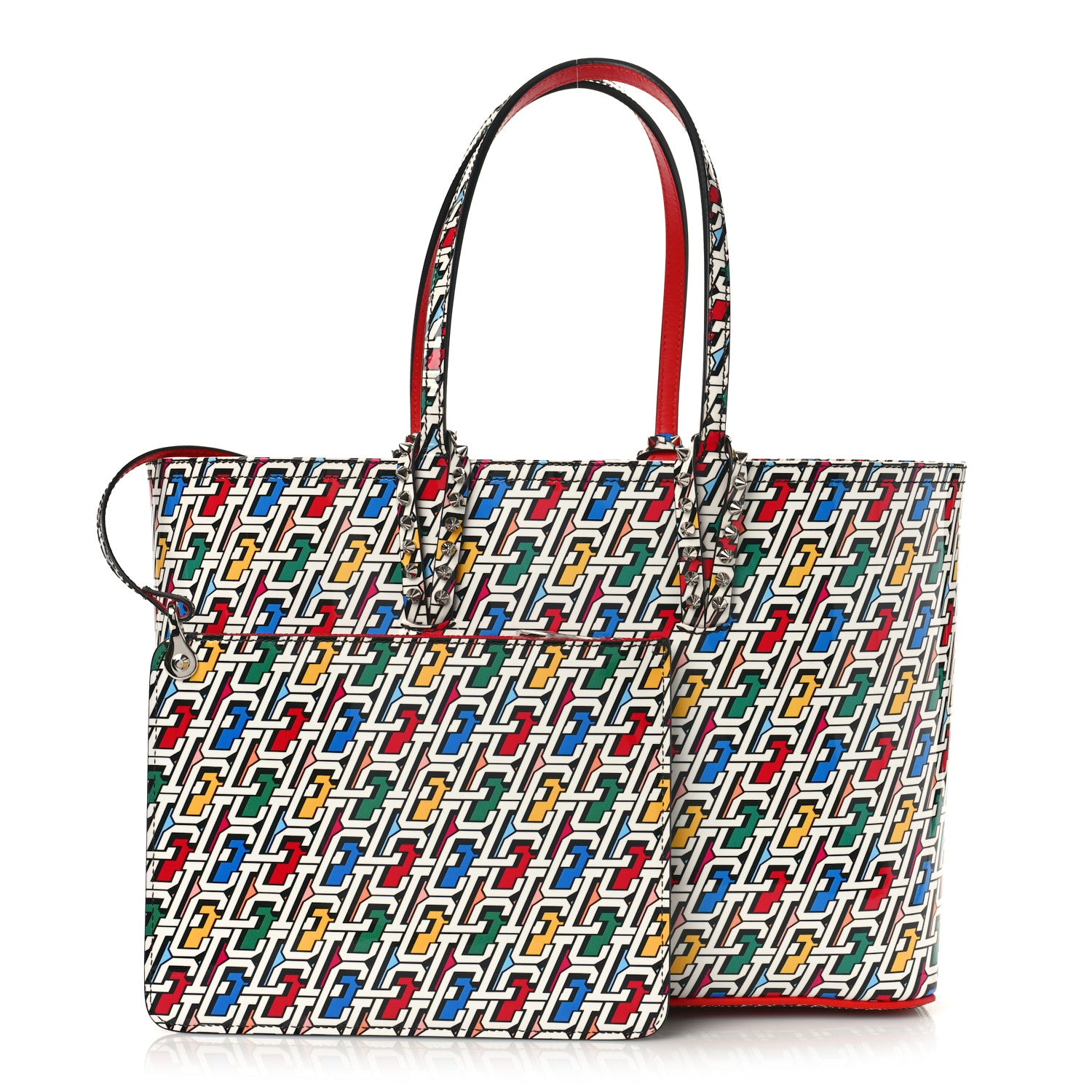 Christian Louboutin Patent Calfskin Small East West Cabata Tote Multicolor 1 of 9