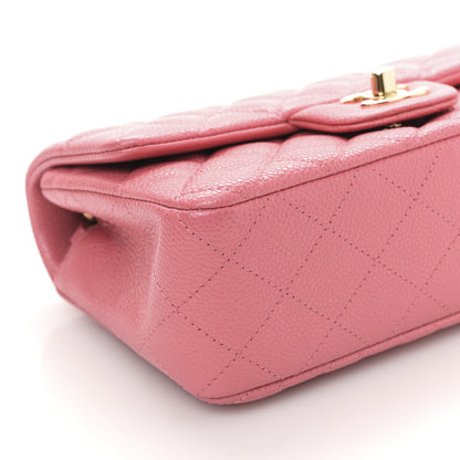 Chanel Iridescent Caviar Quilted Mini Rectangular Flap Pink 14 of 19