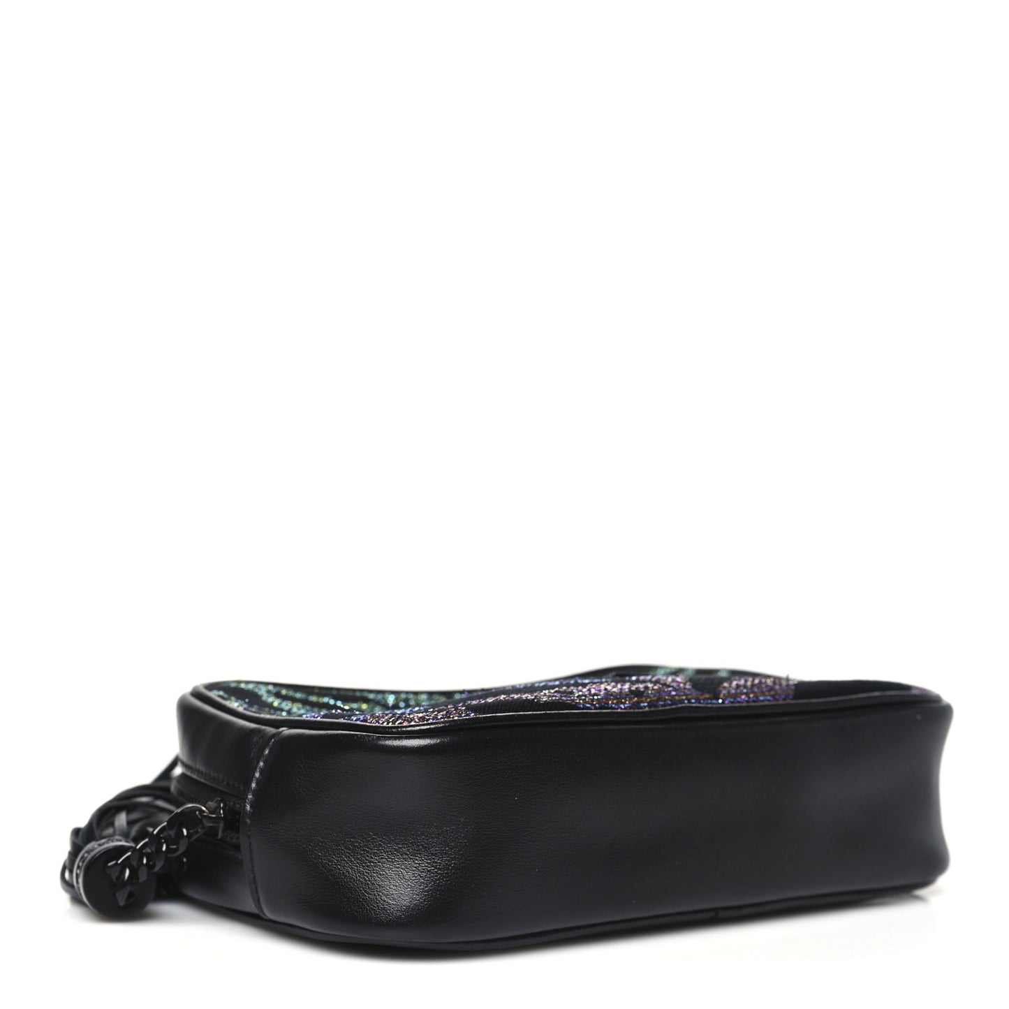Canvas Calfskin Metallic Tiger Print Monogram Mini Lou Camera Bag Multicolor