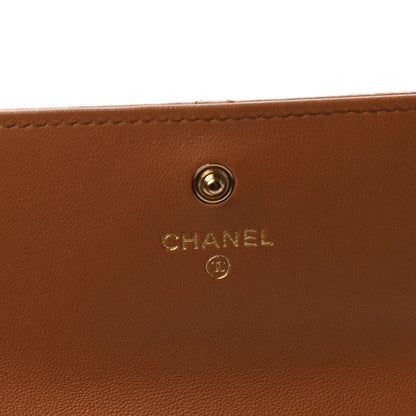 Chanel Lambskin Quilted Chanel 19 Flap Wallet Brown 6 of 8