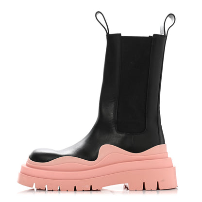 Bottega Veneta Calfskin The Tire Chelsea Boots 36 Black Peachy 1 of 16