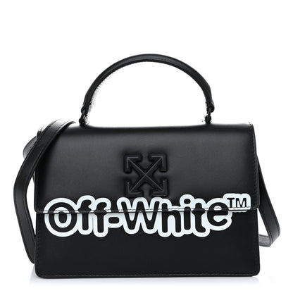 Off-White Calfskin Jitney 1.4 Shoulder Bag Black 1 of 9