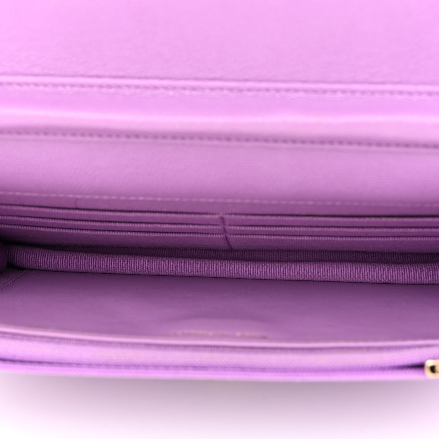 Chanel Caviar Quilted Wallet On Chain WOC Purple 4 of 11