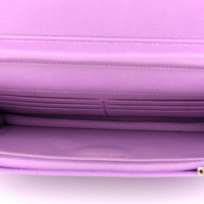 Chanel Caviar Quilted Wallet On Chain WOC Purple 4 of 11