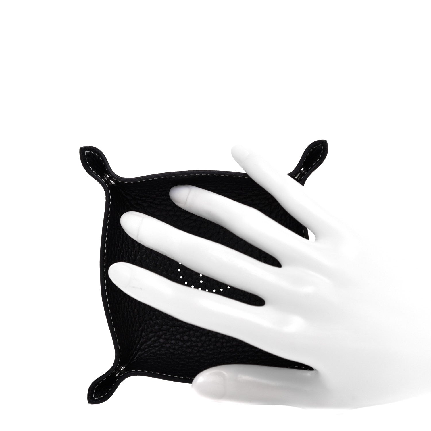 Hermes Taurillon Clemence Mises et Relances Change Tray Black 2 of 7