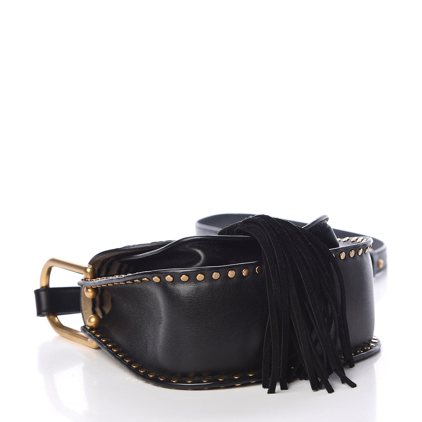 Calfskin Braided Mini Hudson Shoulder Bag Black