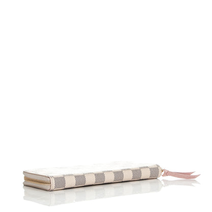 Louis Vuitton Damier Azur Clemence Wallet Rose Ballerine 4 of 7
