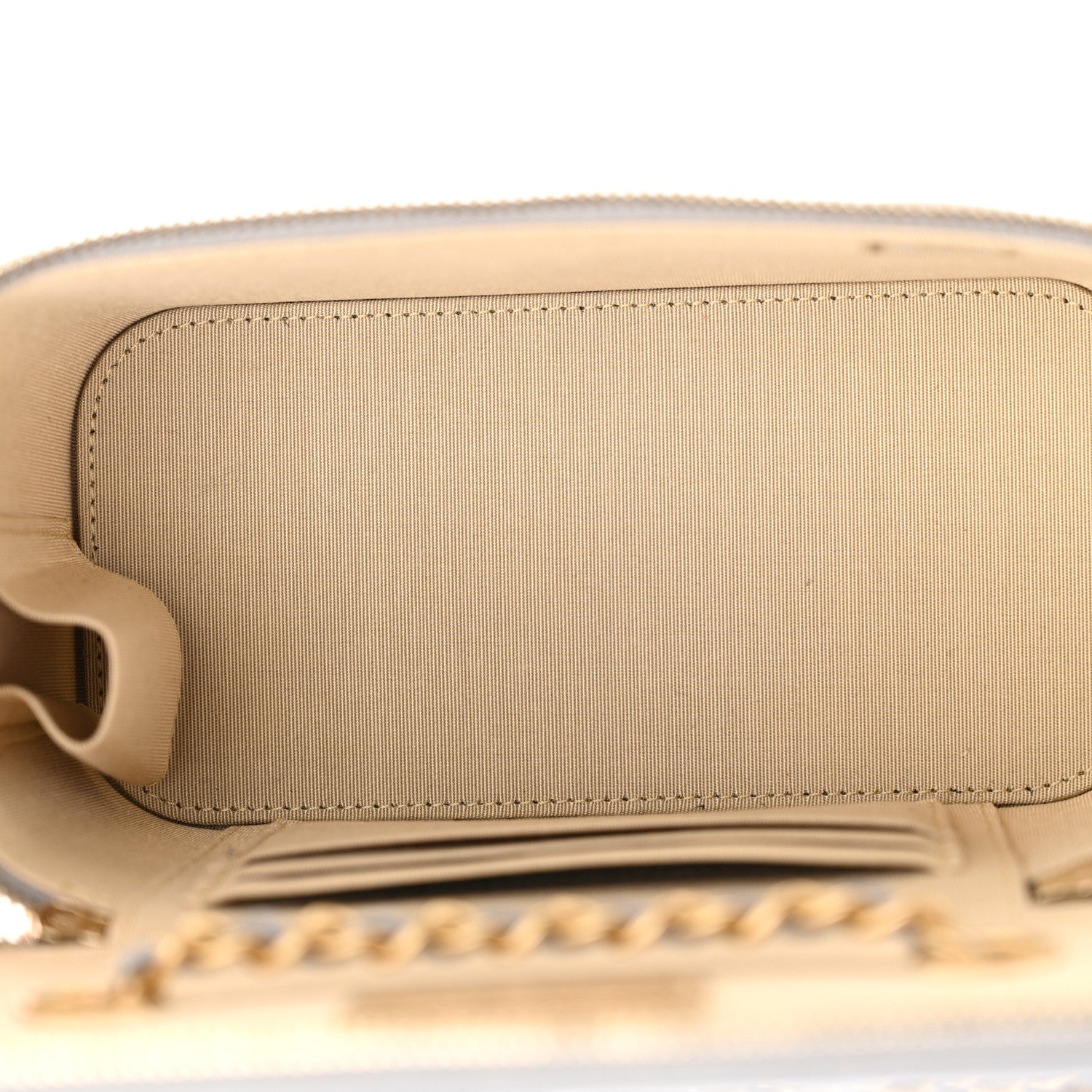 Chanel Lambskin Quilted Small Pearl Crush Vanity Case With Chain Grey 5 of 11