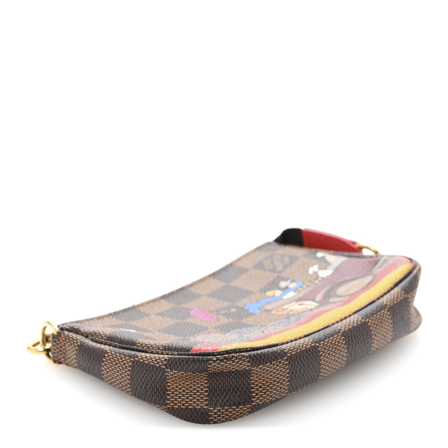 Louis Vuitton Damier Ebene 2015 Christmas Animation Mini Pochette Accessories 4 of 9