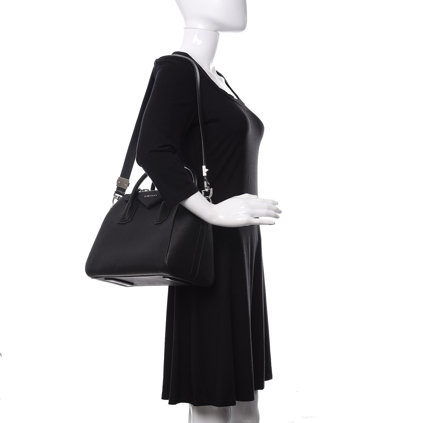 Sugar Goatskin Small Antigona Black