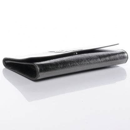 Saint Laurent Metallic Belle de Jour Clutch Silver 4 of 8