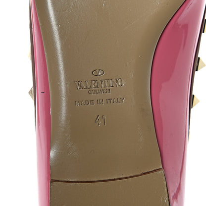 Valentino Garavani Patent Nappa Rockstud Ballerina Flats 41 Ninphea Poudre 8 of 9
