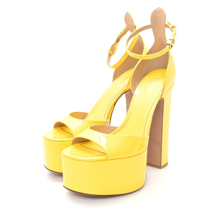 Valentino Garavani Patent Tan-Go 55/155mm Platform Pumps 39 Bright Lemon 4 of 10