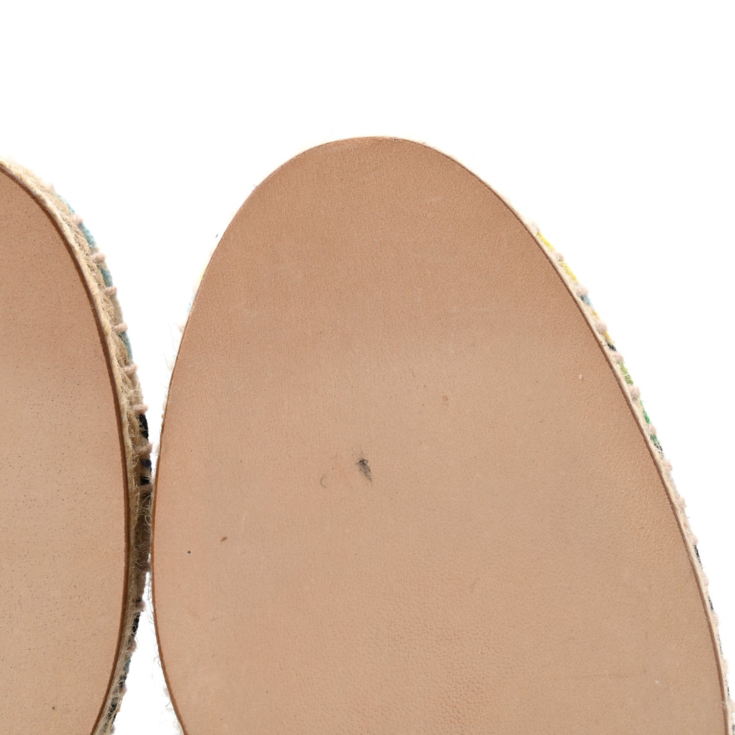 Hermes Canvas Modernisme Tropical Womens Malaga Espadrilles Flats 38 Multicolor 9 of 9