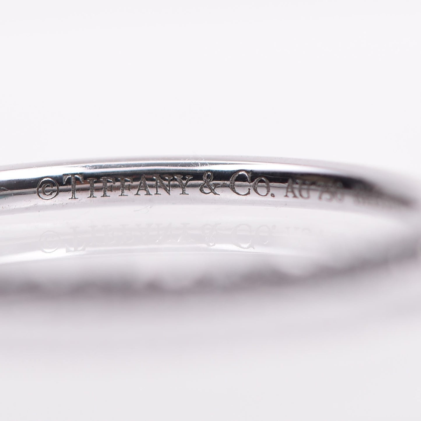 18K White Gold Diamond Metro Ring 52 6