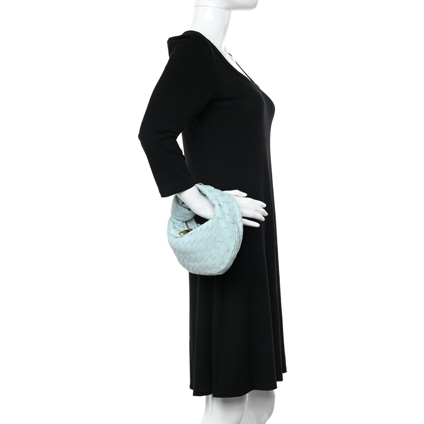 Nappa Intrecciato Mini Jodie Teal Washed
