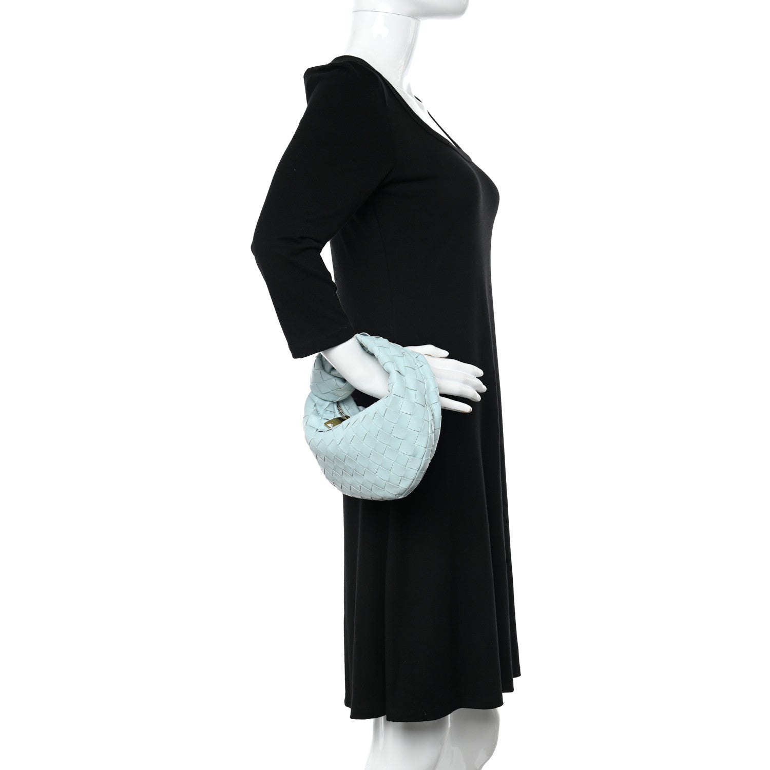 Bottega Veneta Nappa Intrecciato Mini Jodie Teal Washed 2 of 9