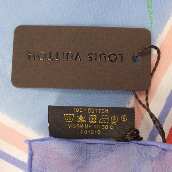 Louis Vuitton Cotton Scarf CARRE AILL PROMEN Mauve 2011 Lt Ed 5 of 6