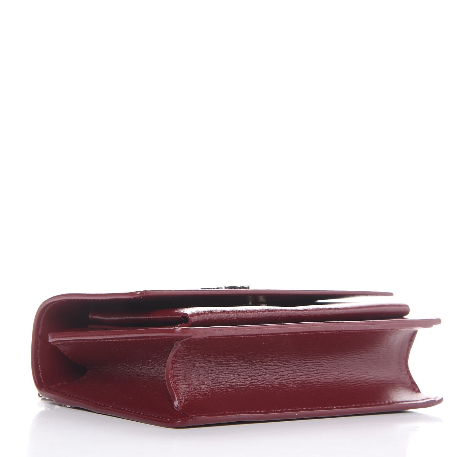 Saint Laurent Calfskin Monogram Sunset Chain Wallet Palissandre 4 of 6
