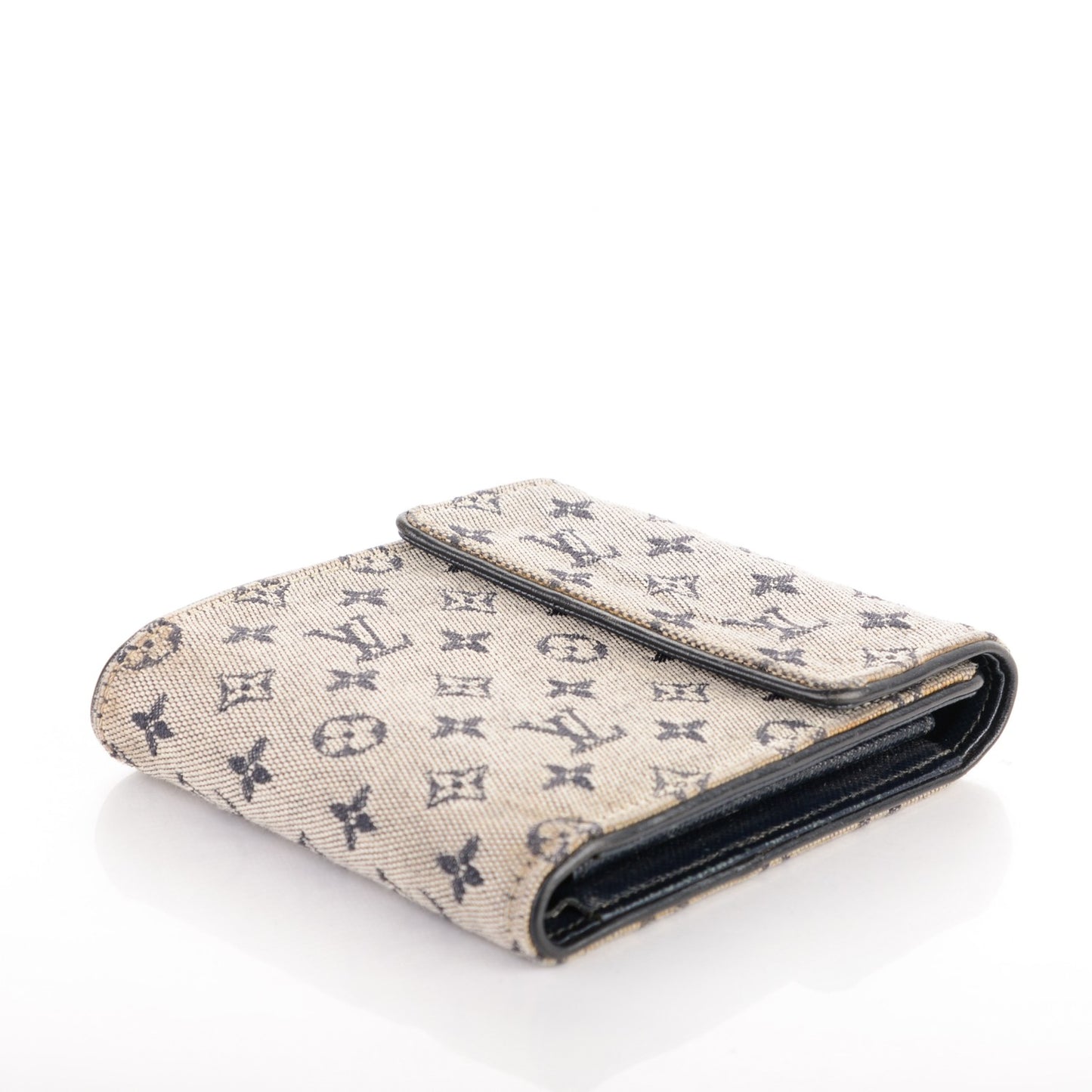 Mini Monogram Compact Wallet Blue