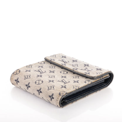 Louis Vuitton Mini Monogram Compact Wallet Blue 4 of 7