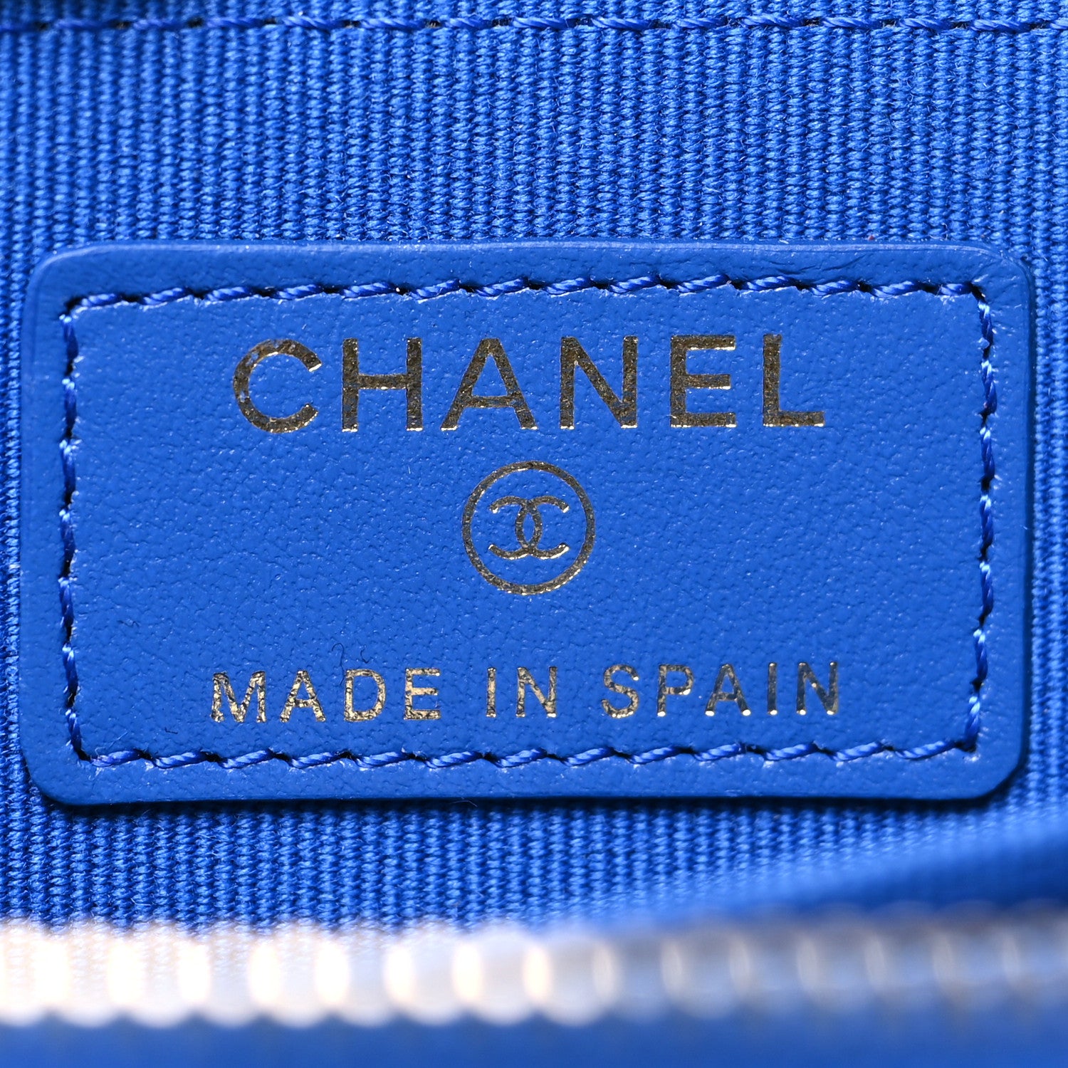 Chanel Lambskin Quilted Chanel 19 Zip Around Coin Purse Wallet Dark Blue 6 of 11