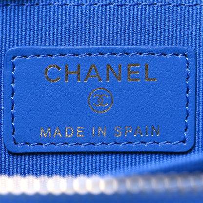 Chanel Lambskin Quilted Chanel 19 Zip Around Coin Purse Wallet Dark Blue 6 of 11