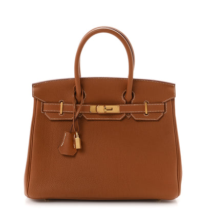 Hermes Togo Birkin 30 Gold 1 of 11