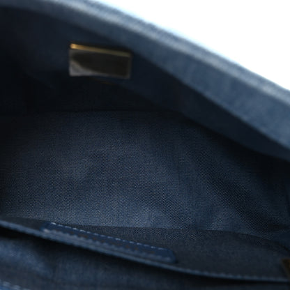 Chanel Denim Quilted Mini Pearl Crush Flap Blue 5 of 11