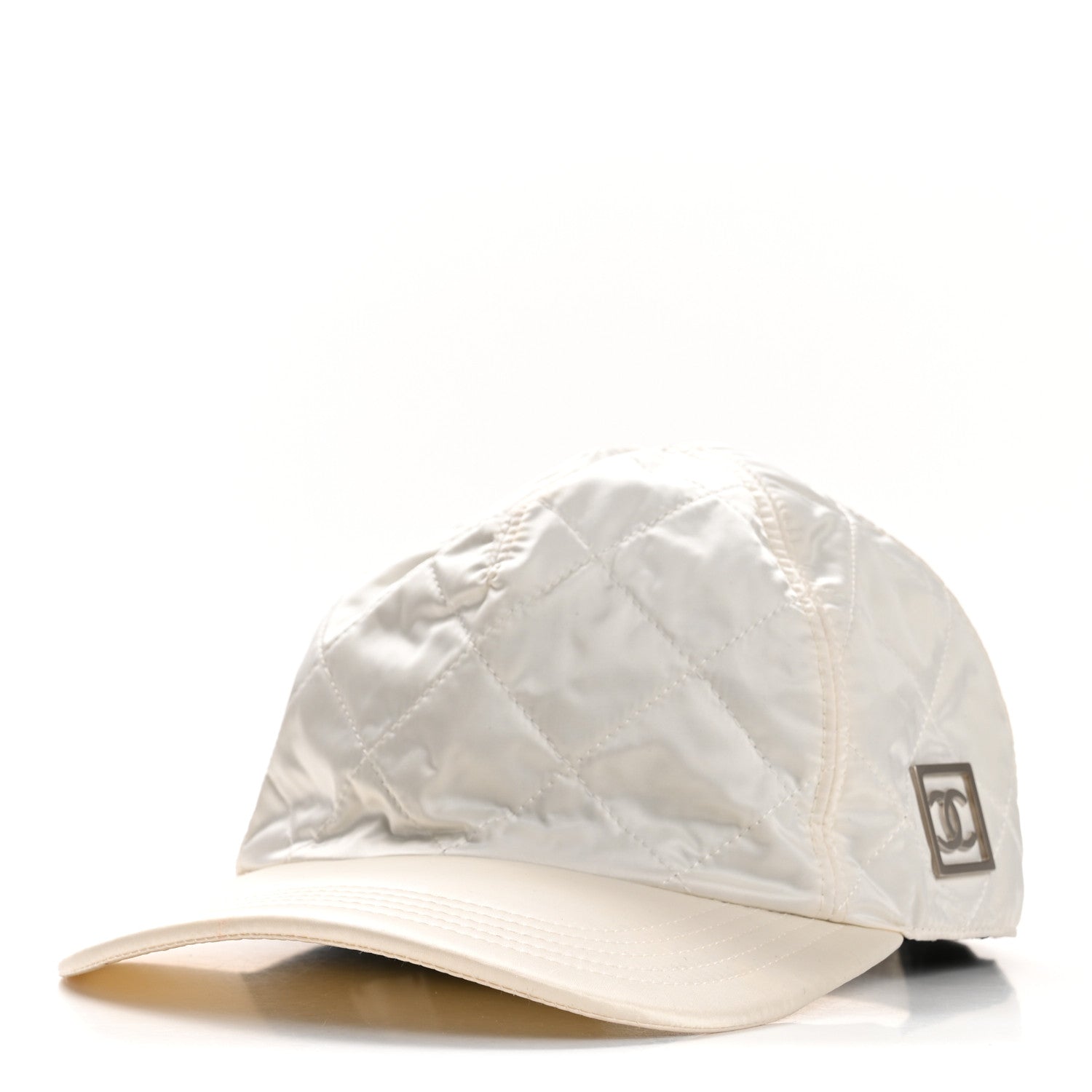 Chanel Nylon Quilted Cap Hat M White 2 of 18