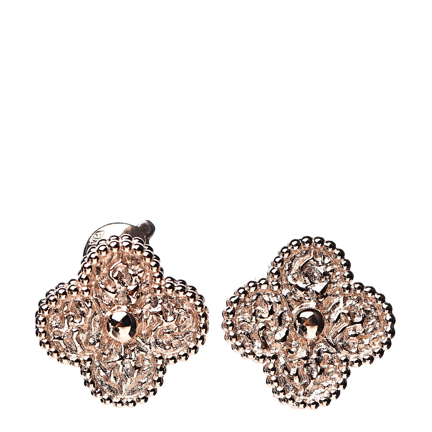 18K Rose Gold Vintage Alhambra Earrings