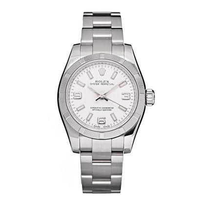 Rolex Stainless Steel 26mm Oyster Perpetual Watch White 176210 1 of 7