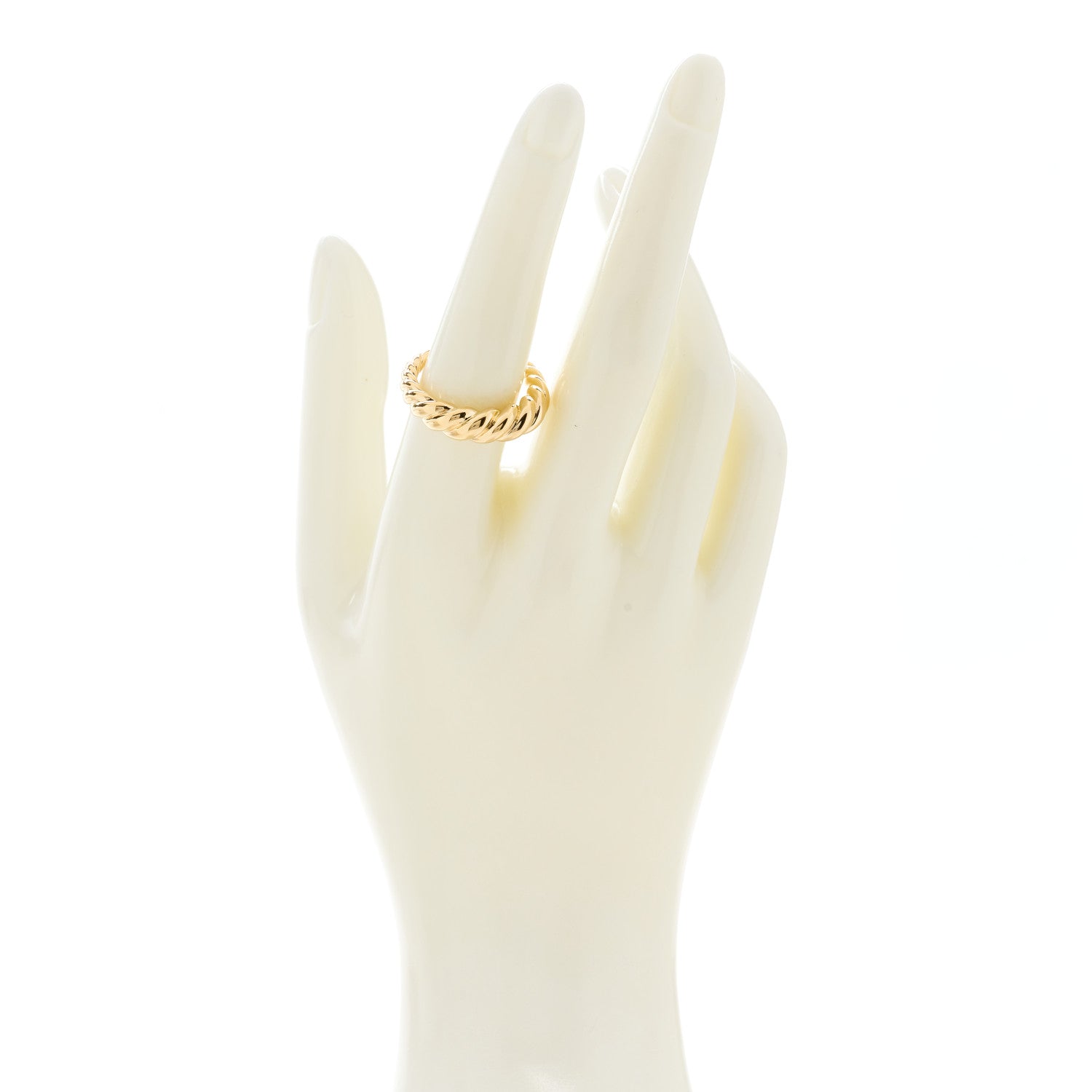 David Yurman 18K Yellow Gold Pure Form Stack Ring 54 7 2 of 4