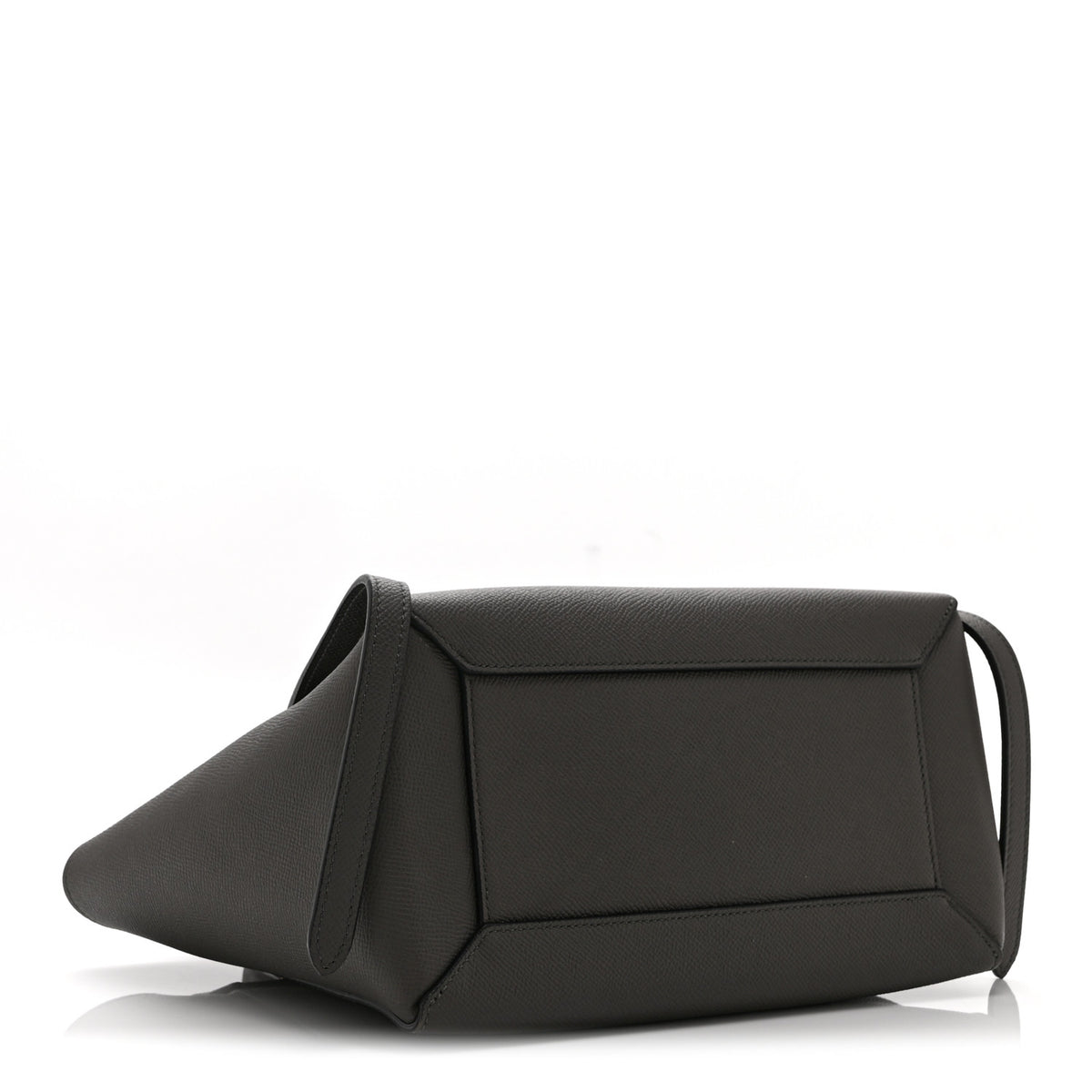 Grained Calfskin Micro Belt Bag Grey
