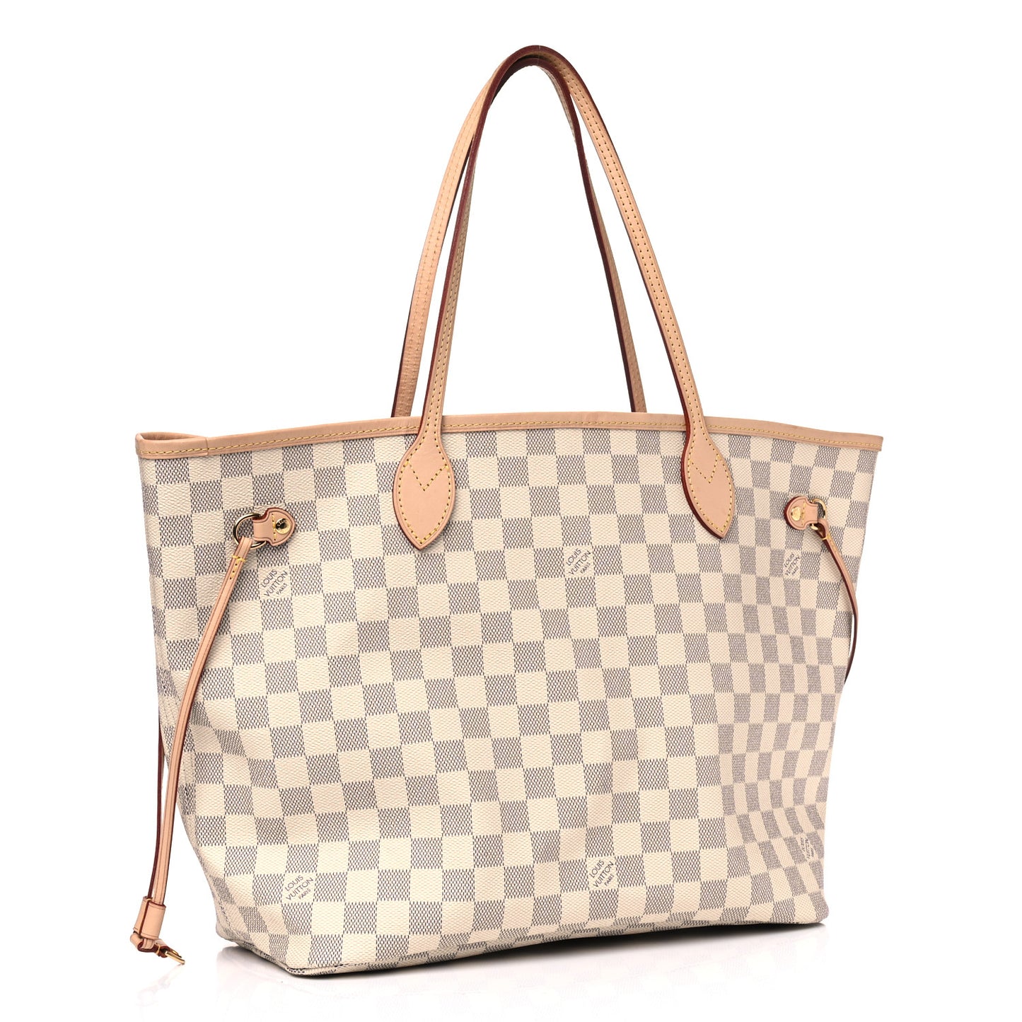 Damier Azur Neo Neverfull MM Rose Ballerine