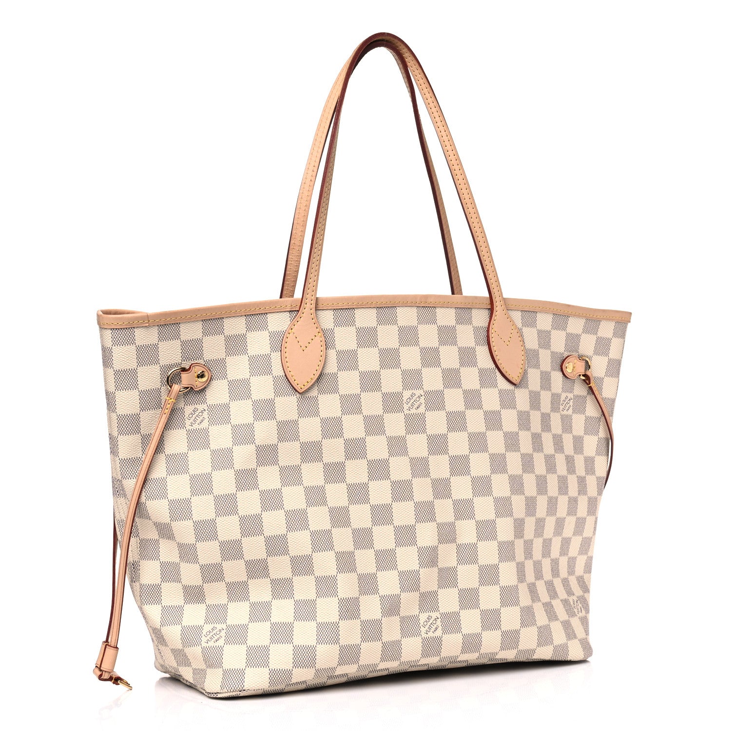 Louis Vuitton Damier Azur Neo Neverfull MM Rose Ballerine 2 of 7