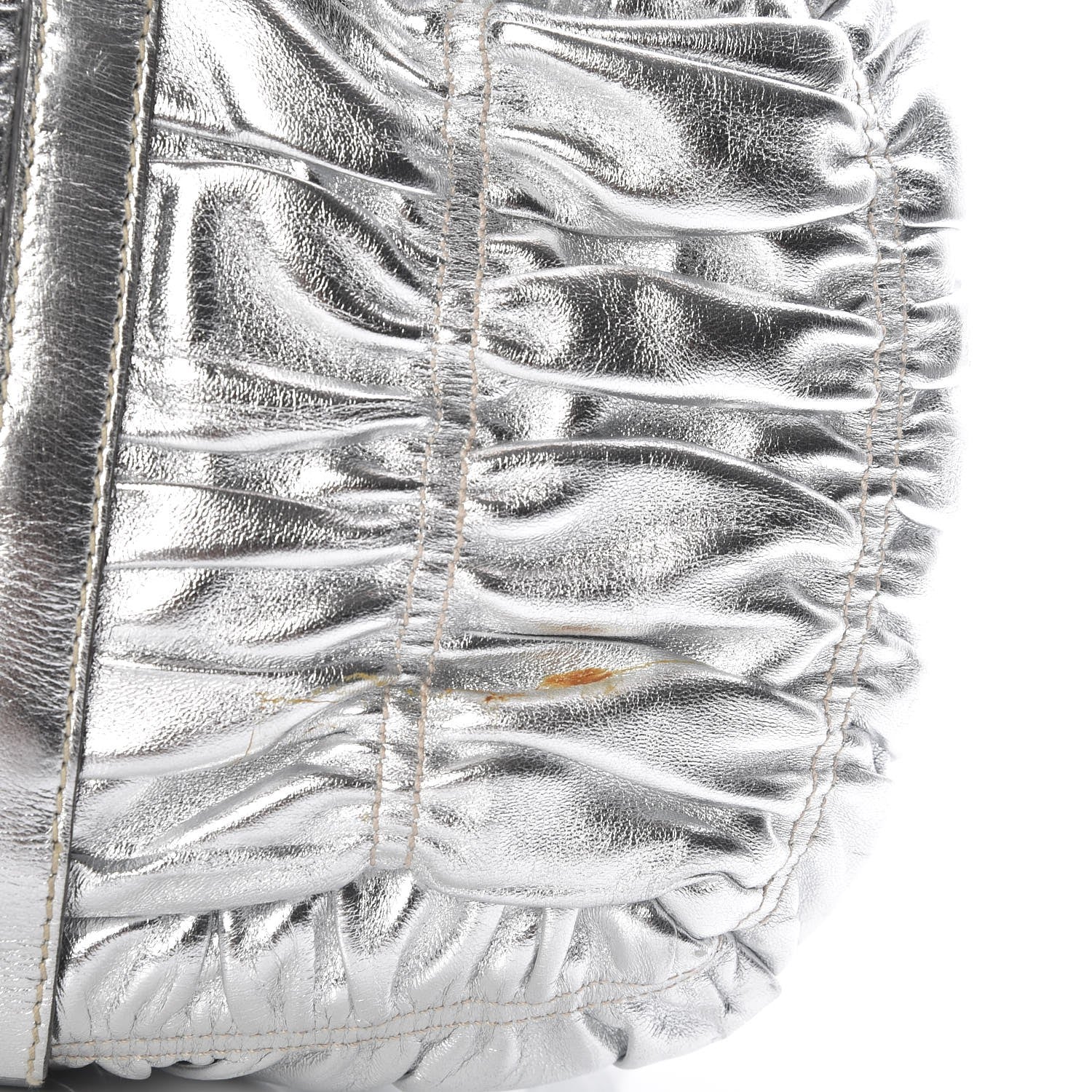 Prada Nappa Gaufre Bowler Argento 12 of 12